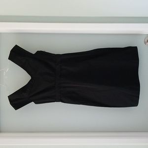 Theory Black Tafetta Dress Size 6 Vintage Style